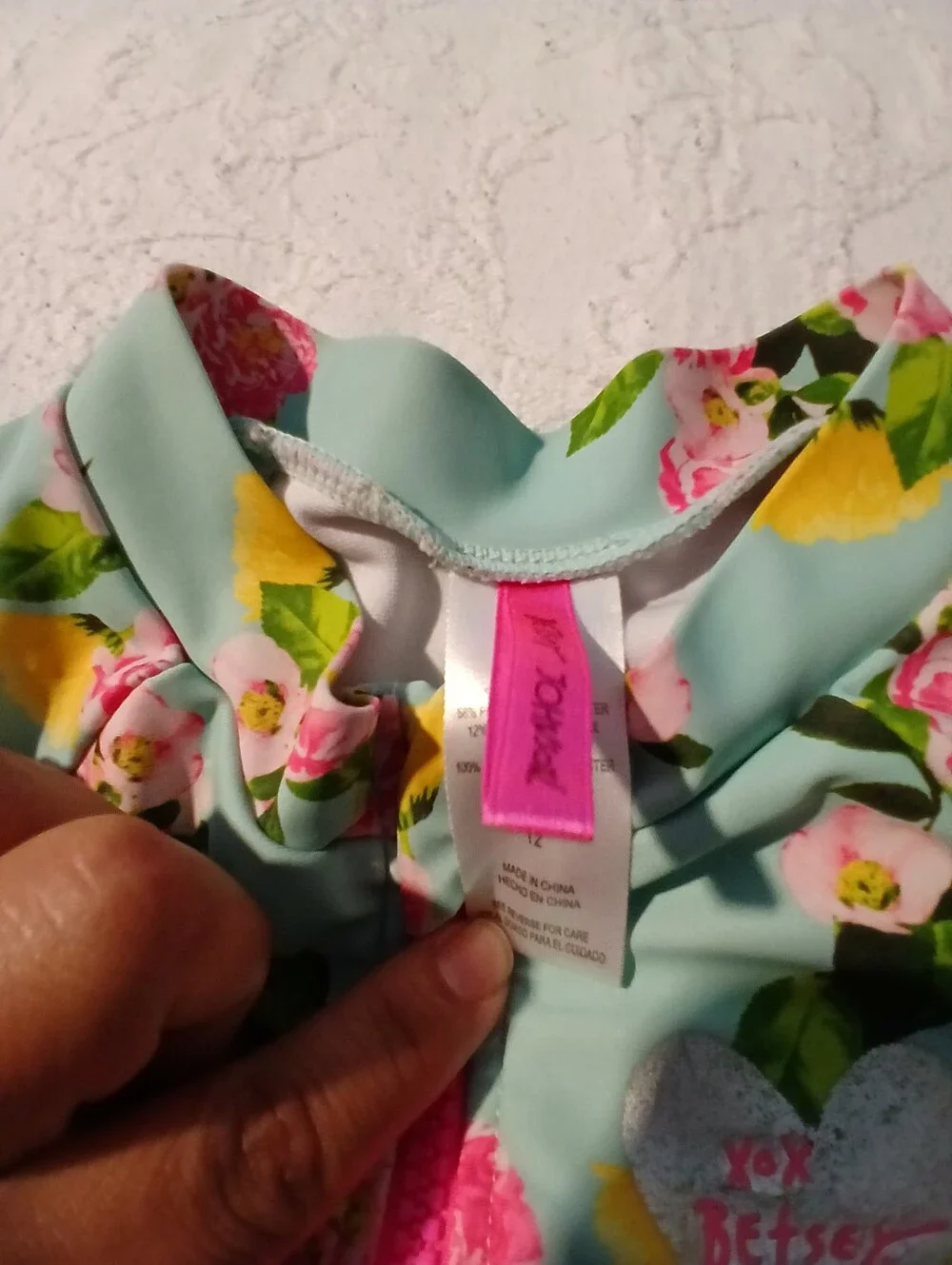 Girls Swim Suits Bundle - Tropical Floral, Pineapple & Neon Prints SIZE 10/12